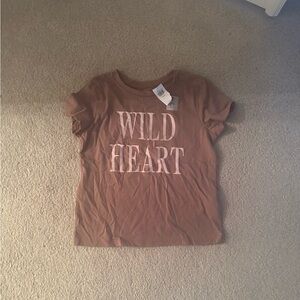 NWT girls “Wild Heart” t shirt so cute!
